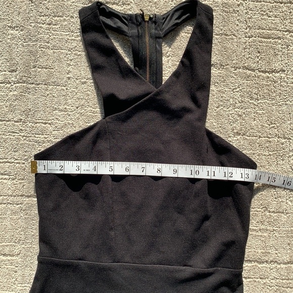 Express Bodycon Crossover Halter Mini Dress - Picture 8 of 11